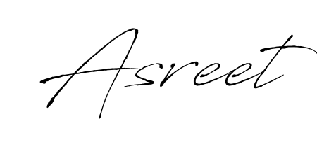 Give your name Asreet an exquisite flair with the Antro_Vectra script font. Ideal for contracts, resumes, and formal letterheads. Asreet signature style 6 images and pictures png