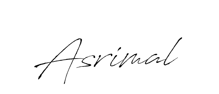 The best way (Antro_Vectra) to make a short signature is to pick only two or three words in your name. The name Asrimal include a total of six letters. For converting this name. Asrimal signature style 6 images and pictures png