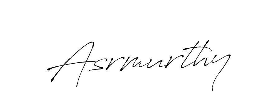 Make a beautiful signature design for name Asrmurthy. With this signature (Antro_Vectra) style, you can create a handwritten signature for free. Asrmurthy signature style 6 images and pictures png