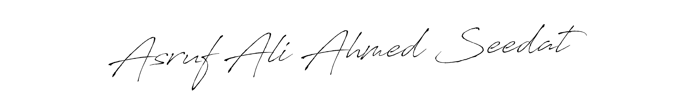 It looks lik you need a new signature style for name Asruf Ali Ahmed Seedat. Design unique handwritten (Antro_Vectra) signature with our free signature maker in just a few clicks. Asruf Ali Ahmed Seedat signature style 6 images and pictures png