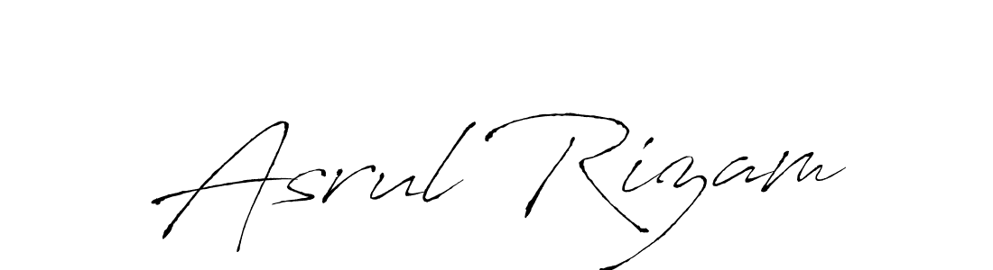 Create a beautiful signature design for name Asrul Rizam. With this signature (Antro_Vectra) fonts, you can make a handwritten signature for free. Asrul Rizam signature style 6 images and pictures png