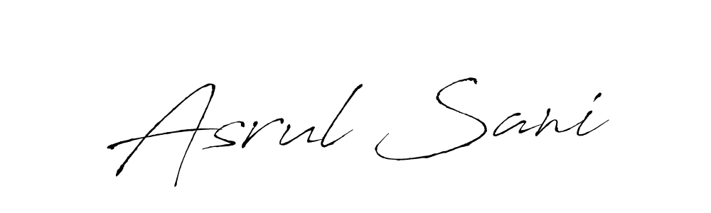 How to make Asrul Sani name signature. Use Antro_Vectra style for creating short signs online. This is the latest handwritten sign. Asrul Sani signature style 6 images and pictures png