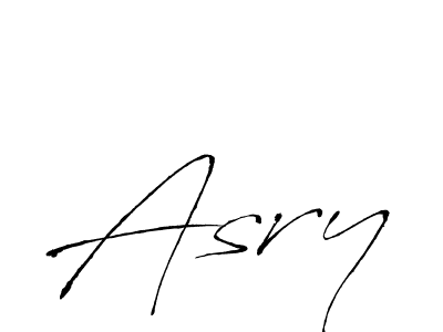 Asry stylish signature style. Best Handwritten Sign (Antro_Vectra) for my name. Handwritten Signature Collection Ideas for my name Asry. Asry signature style 6 images and pictures png