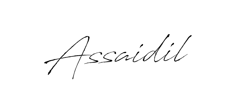 Use a signature maker to create a handwritten signature online. With this signature software, you can design (Antro_Vectra) your own signature for name Assaidil. Assaidil signature style 6 images and pictures png