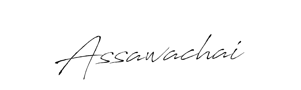 Use a signature maker to create a handwritten signature online. With this signature software, you can design (Antro_Vectra) your own signature for name Assawachai. Assawachai signature style 6 images and pictures png