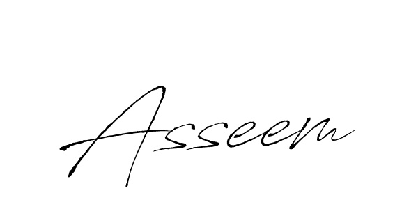 How to make Asseem signature? Antro_Vectra is a professional autograph style. Create handwritten signature for Asseem name. Asseem signature style 6 images and pictures png