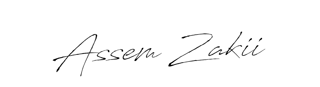 Use a signature maker to create a handwritten signature online. With this signature software, you can design (Antro_Vectra) your own signature for name Assem Zakii. Assem Zakii signature style 6 images and pictures png