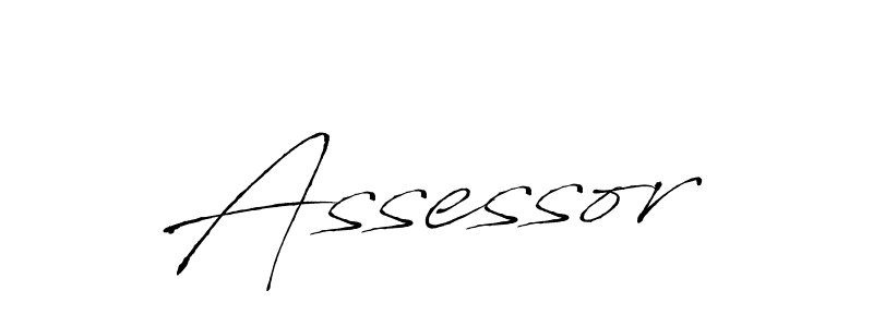 How to make Assessor signature? Antro_Vectra is a professional autograph style. Create handwritten signature for Assessor name. Assessor signature style 6 images and pictures png