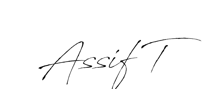 Also You can easily find your signature by using the search form. We will create Assif T name handwritten signature images for you free of cost using Antro_Vectra sign style. Assif T signature style 6 images and pictures png