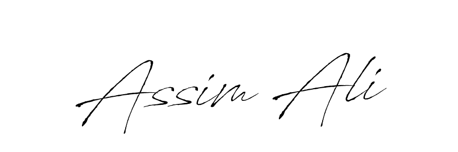 How to make Assim Ali name signature. Use Antro_Vectra style for creating short signs online. This is the latest handwritten sign. Assim Ali signature style 6 images and pictures png