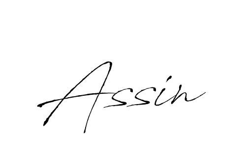 Make a beautiful signature design for name Assin. With this signature (Antro_Vectra) style, you can create a handwritten signature for free. Assin signature style 6 images and pictures png