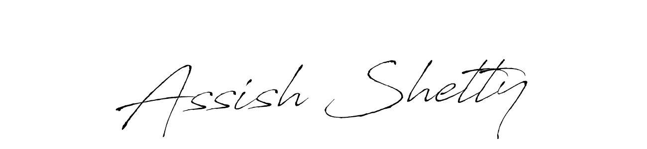 Also we have Assish Shetty name is the best signature style. Create professional handwritten signature collection using Antro_Vectra autograph style. Assish Shetty signature style 6 images and pictures png