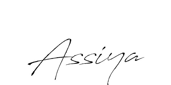 Design your own signature with our free online signature maker. With this signature software, you can create a handwritten (Antro_Vectra) signature for name Assiya. Assiya signature style 6 images and pictures png