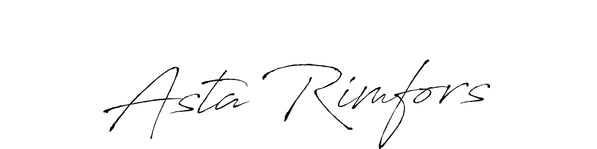 Similarly Antro_Vectra is the best handwritten signature design. Signature creator online .You can use it as an online autograph creator for name Asta Rimfors. Asta Rimfors signature style 6 images and pictures png