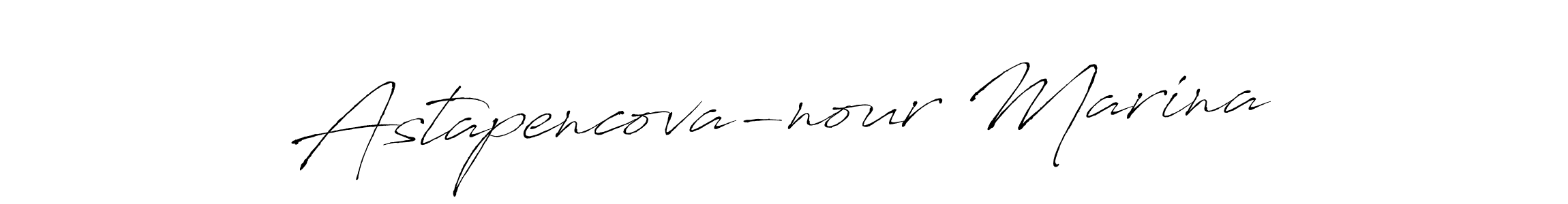 You can use this online signature creator to create a handwritten signature for the name Astapencova-nour Marina. This is the best online autograph maker. Astapencova-nour Marina signature style 6 images and pictures png