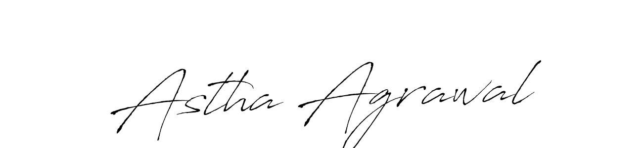 Make a beautiful signature design for name Astha Agrawal. With this signature (Antro_Vectra) style, you can create a handwritten signature for free. Astha Agrawal signature style 6 images and pictures png