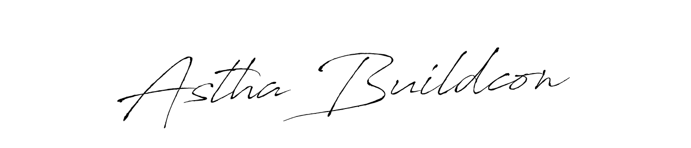 Astha Buildcon stylish signature style. Best Handwritten Sign (Antro_Vectra) for my name. Handwritten Signature Collection Ideas for my name Astha Buildcon. Astha Buildcon signature style 6 images and pictures png
