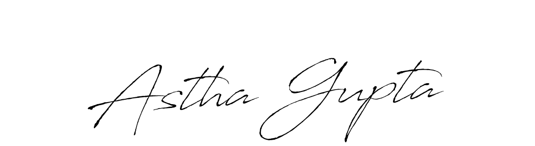 How to make Astha Gupta name signature. Use Antro_Vectra style for creating short signs online. This is the latest handwritten sign. Astha Gupta signature style 6 images and pictures png