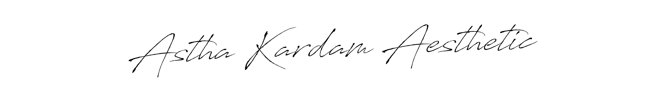 Make a beautiful signature design for name Astha Kardam Aesthetic. With this signature (Antro_Vectra) style, you can create a handwritten signature for free. Astha Kardam Aesthetic signature style 6 images and pictures png