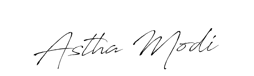 Create a beautiful signature design for name Astha Modi. With this signature (Antro_Vectra) fonts, you can make a handwritten signature for free. Astha Modi signature style 6 images and pictures png