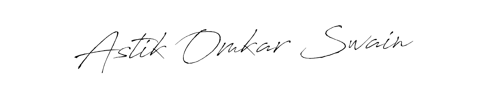 Make a beautiful signature design for name Astik Omkar Swain. With this signature (Antro_Vectra) style, you can create a handwritten signature for free. Astik Omkar Swain signature style 6 images and pictures png