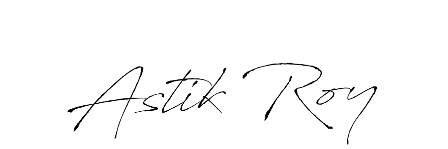 Design your own signature with our free online signature maker. With this signature software, you can create a handwritten (Antro_Vectra) signature for name Astik Roy. Astik Roy signature style 6 images and pictures png