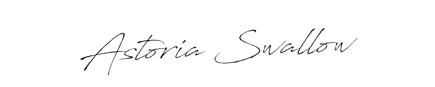 Make a beautiful signature design for name Astoria Swallow. With this signature (Antro_Vectra) style, you can create a handwritten signature for free. Astoria Swallow signature style 6 images and pictures png
