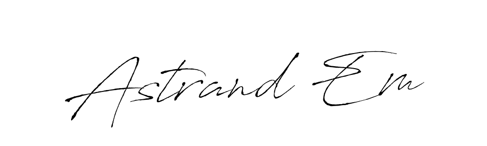 Create a beautiful signature design for name Astrand Em. With this signature (Antro_Vectra) fonts, you can make a handwritten signature for free. Astrand Em signature style 6 images and pictures png