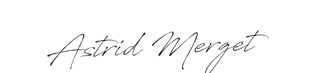 Create a beautiful signature design for name Astrid Merget. With this signature (Antro_Vectra) fonts, you can make a handwritten signature for free. Astrid Merget signature style 6 images and pictures png