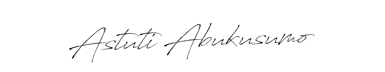 Make a beautiful signature design for name Astuti Abukusumo. Use this online signature maker to create a handwritten signature for free. Astuti Abukusumo signature style 6 images and pictures png