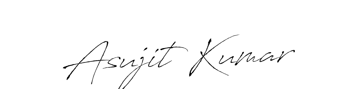 Create a beautiful signature design for name Asujit Kumar. With this signature (Antro_Vectra) fonts, you can make a handwritten signature for free. Asujit Kumar signature style 6 images and pictures png