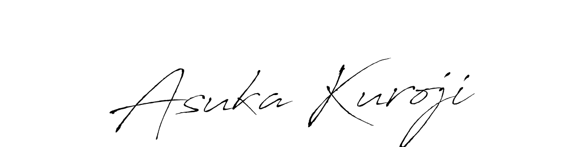 Make a beautiful signature design for name Asuka Kuroji. With this signature (Antro_Vectra) style, you can create a handwritten signature for free. Asuka Kuroji signature style 6 images and pictures png