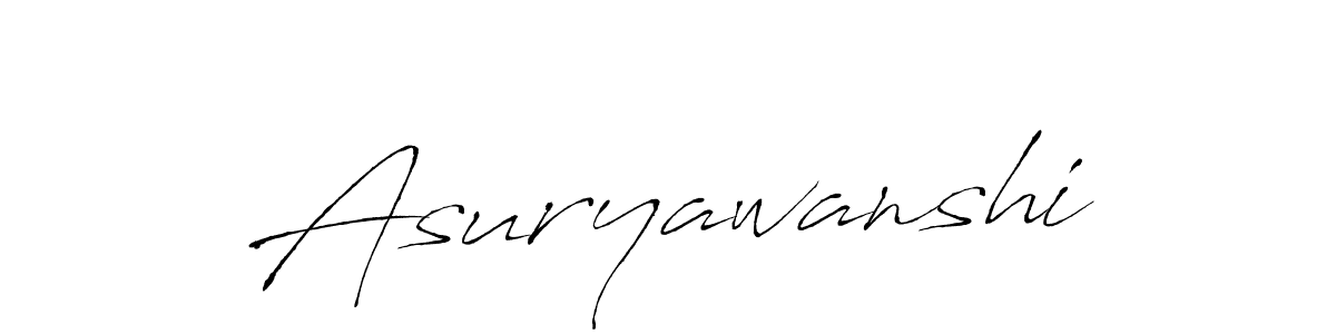 Asuryawanshi stylish signature style. Best Handwritten Sign (Antro_Vectra) for my name. Handwritten Signature Collection Ideas for my name Asuryawanshi. Asuryawanshi signature style 6 images and pictures png