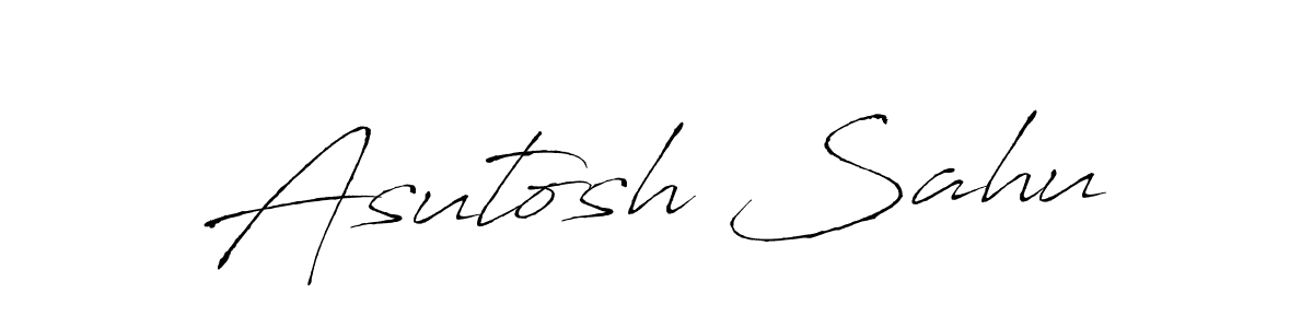 Create a beautiful signature design for name Asutosh Sahu. With this signature (Antro_Vectra) fonts, you can make a handwritten signature for free. Asutosh Sahu signature style 6 images and pictures png