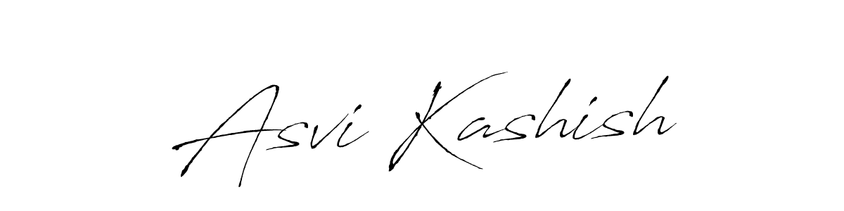 How to make Asvi Kashish name signature. Use Antro_Vectra style for creating short signs online. This is the latest handwritten sign. Asvi Kashish signature style 6 images and pictures png