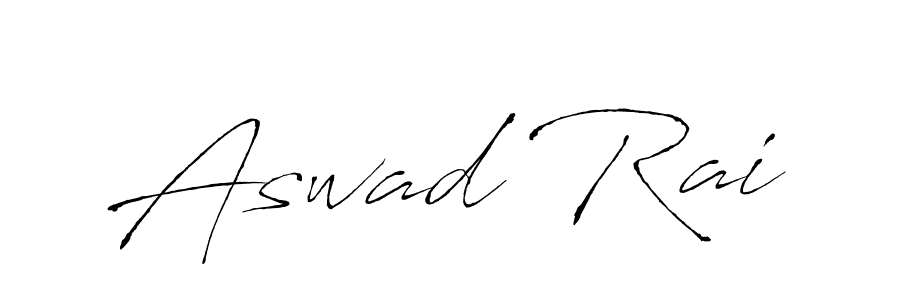Design your own signature with our free online signature maker. With this signature software, you can create a handwritten (Antro_Vectra) signature for name Aswad Rai. Aswad Rai signature style 6 images and pictures png