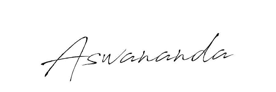 The best way (Antro_Vectra) to make a short signature is to pick only two or three words in your name. The name Aswananda include a total of six letters. For converting this name. Aswananda signature style 6 images and pictures png