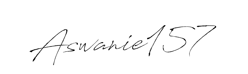 Make a beautiful signature design for name Aswanie157. With this signature (Antro_Vectra) style, you can create a handwritten signature for free. Aswanie157 signature style 6 images and pictures png