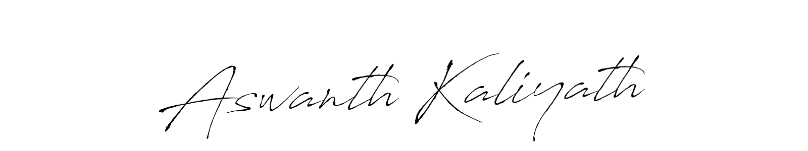 Design your own signature with our free online signature maker. With this signature software, you can create a handwritten (Antro_Vectra) signature for name Aswanth Kaliyath. Aswanth Kaliyath signature style 6 images and pictures png