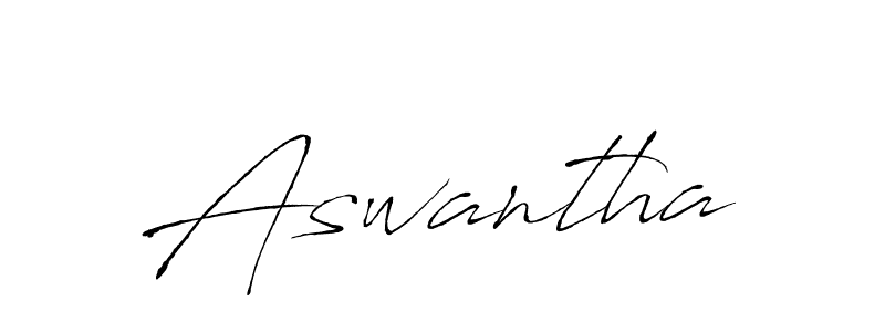 How to make Aswantha signature? Antro_Vectra is a professional autograph style. Create handwritten signature for Aswantha name. Aswantha signature style 6 images and pictures png