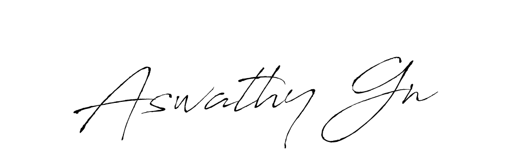 Also You can easily find your signature by using the search form. We will create Aswathy Gn name handwritten signature images for you free of cost using Antro_Vectra sign style. Aswathy Gn signature style 6 images and pictures png