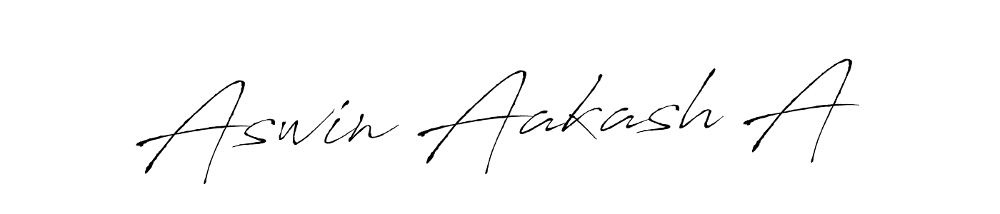 Design your own signature with our free online signature maker. With this signature software, you can create a handwritten (Antro_Vectra) signature for name Aswin Aakash A. Aswin Aakash A signature style 6 images and pictures png