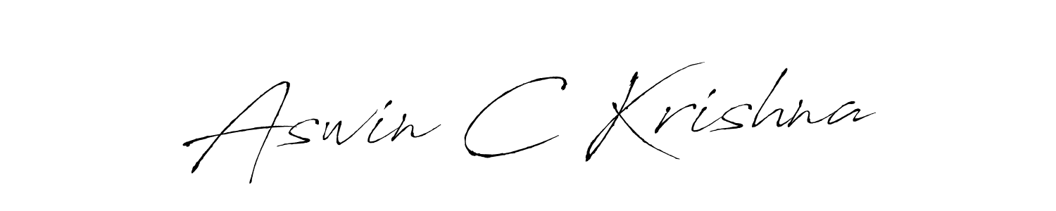 It looks lik you need a new signature style for name Aswin C Krishna. Design unique handwritten (Antro_Vectra) signature with our free signature maker in just a few clicks. Aswin C Krishna signature style 6 images and pictures png