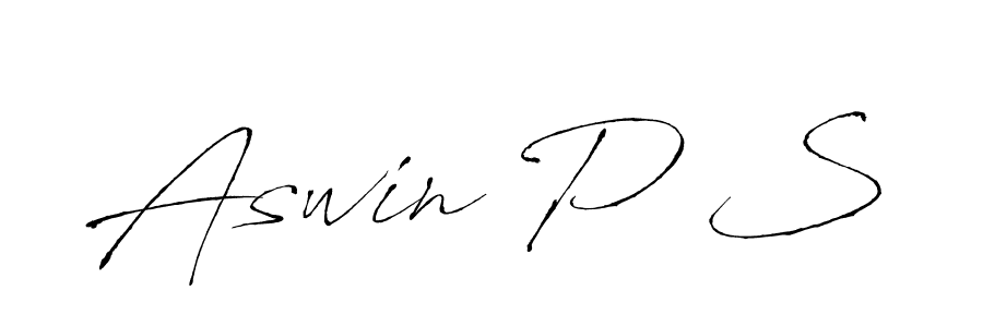 Once you've used our free online signature maker to create your best signature Antro_Vectra style, it's time to enjoy all of the benefits that Aswin P S name signing documents. Aswin P S signature style 6 images and pictures png