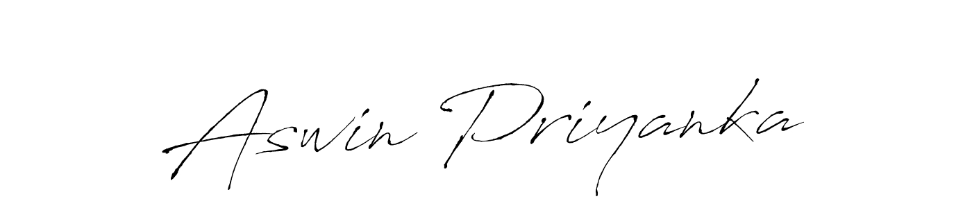 How to make Aswin Priyanka signature? Antro_Vectra is a professional autograph style. Create handwritten signature for Aswin Priyanka name. Aswin Priyanka signature style 6 images and pictures png