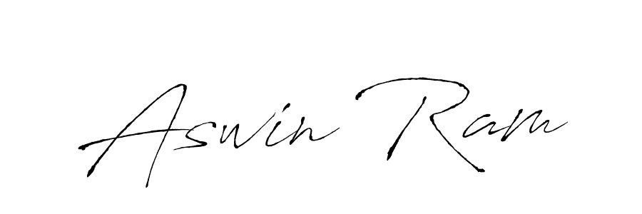 How to make Aswin Ram signature? Antro_Vectra is a professional autograph style. Create handwritten signature for Aswin Ram name. Aswin Ram signature style 6 images and pictures png