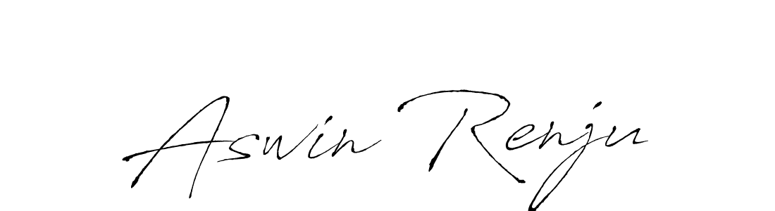 Use a signature maker to create a handwritten signature online. With this signature software, you can design (Antro_Vectra) your own signature for name Aswin Renju. Aswin Renju signature style 6 images and pictures png