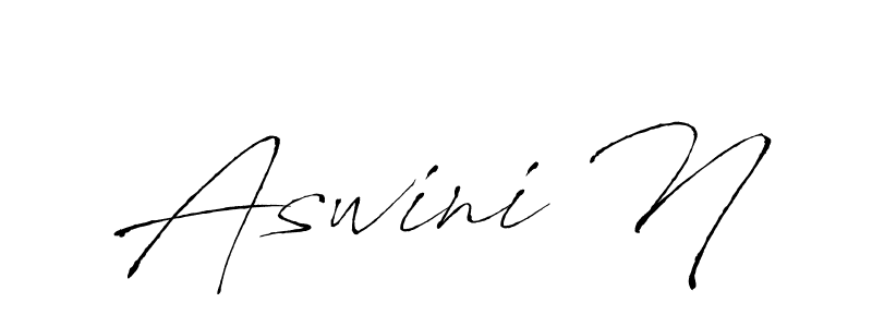 It looks lik you need a new signature style for name Aswini N. Design unique handwritten (Antro_Vectra) signature with our free signature maker in just a few clicks. Aswini N signature style 6 images and pictures png