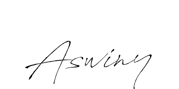 How to make Aswiny signature? Antro_Vectra is a professional autograph style. Create handwritten signature for Aswiny name. Aswiny signature style 6 images and pictures png