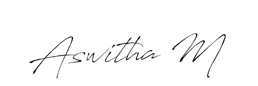 Also we have Aswitha M name is the best signature style. Create professional handwritten signature collection using Antro_Vectra autograph style. Aswitha M signature style 6 images and pictures png